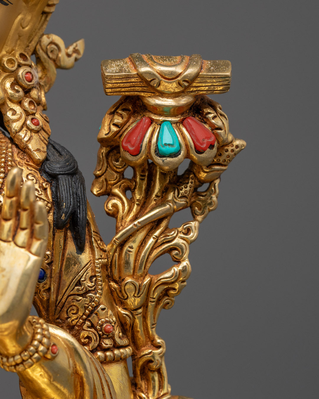 Sacred Manjushri Statue | Handcrafted by Nepalese Artisan