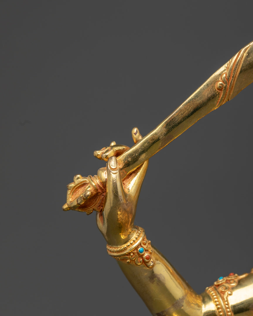 Manjushri Statue | Sacred Tibetan Bodhisattva Art