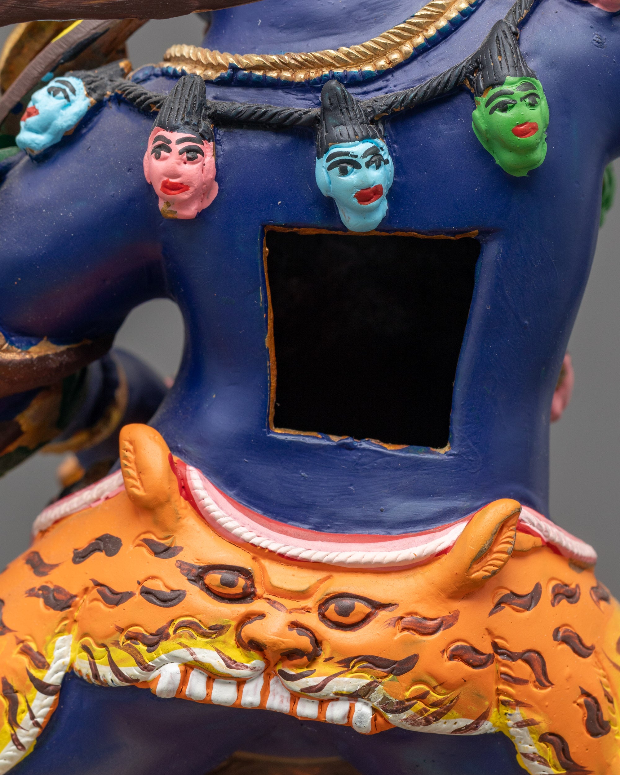 Bodhisattva Manjushri Statue with Colorful Detail | Wisdom Figure