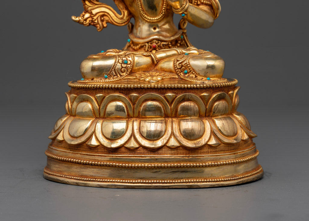 Golden Manjushri Statue | Bodhisattva of Wisdom