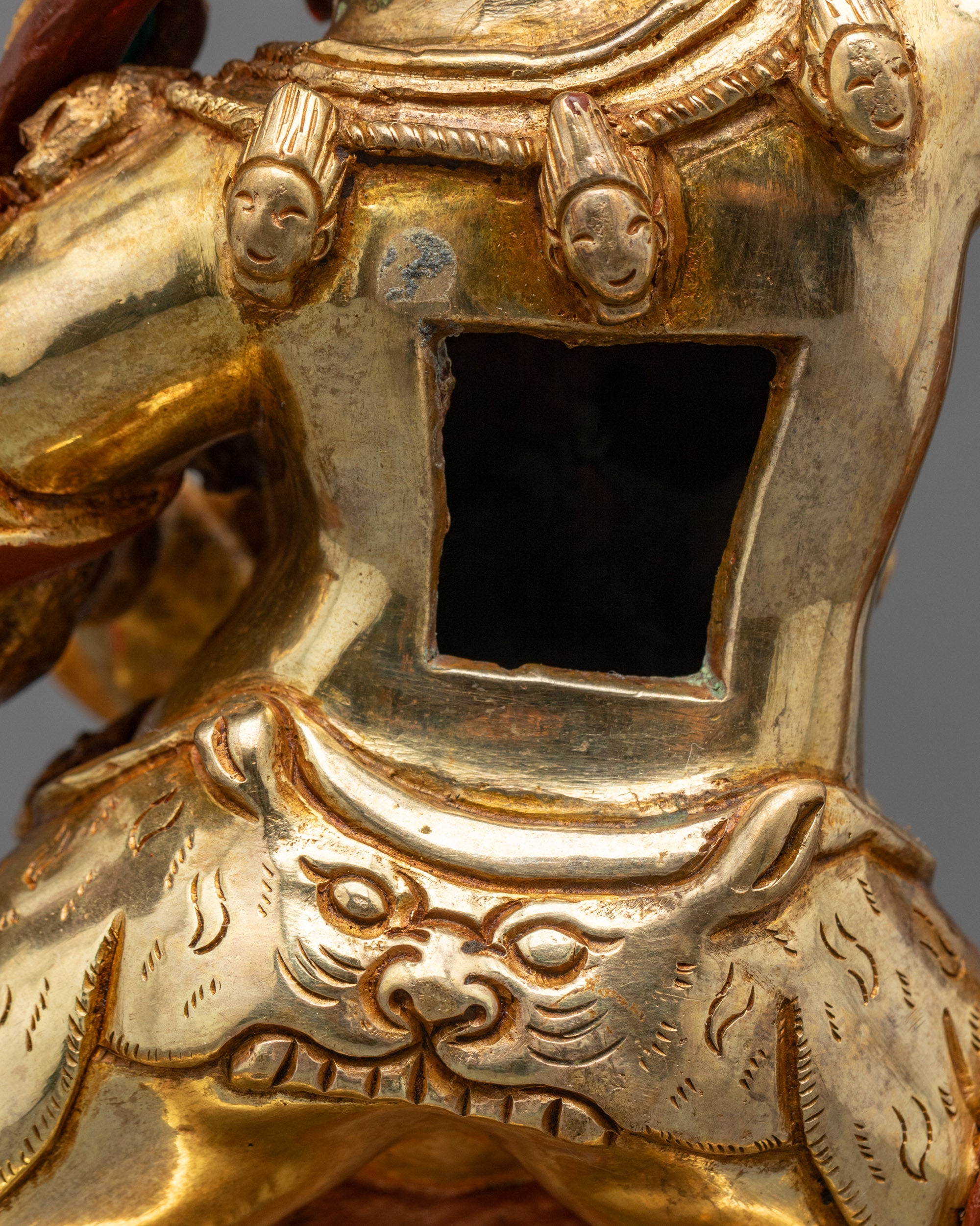 Handcrafted Wrathful Manjushri Statue | Artisan-Crafted Buddhist Protector