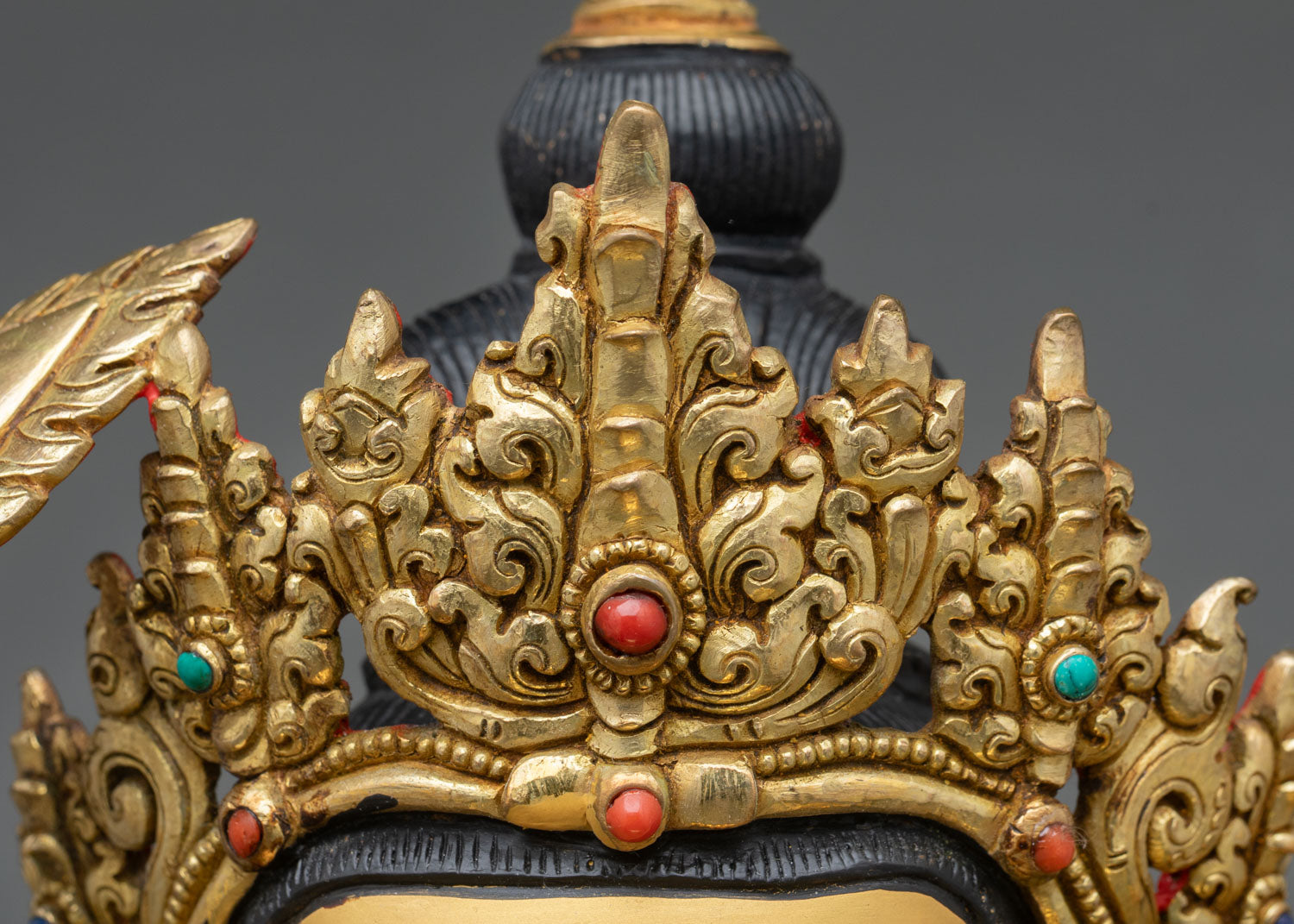 Himalayan Buddhist Manjushri Sculpture for Sacred Space