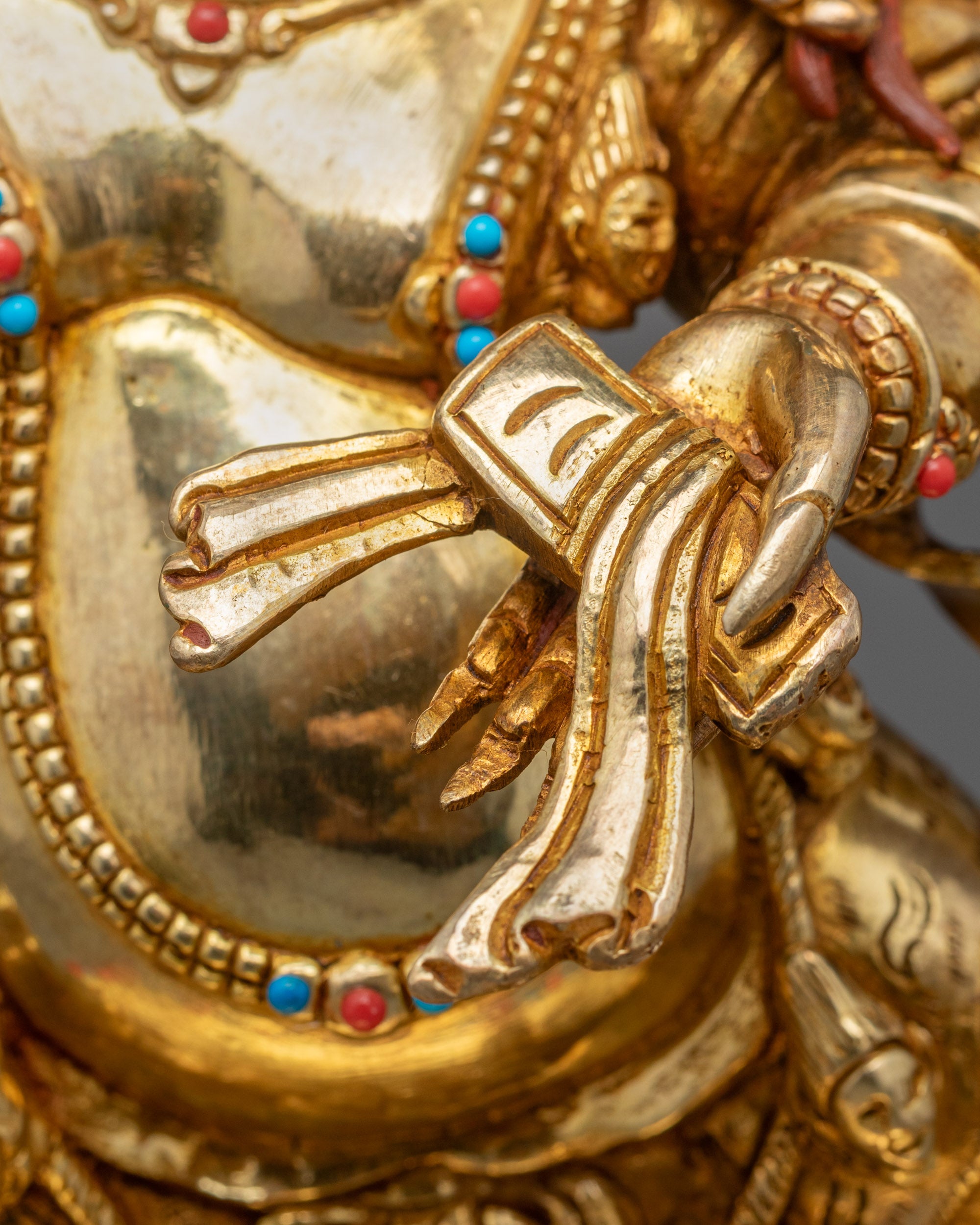 Handcrafted Wrathful Manjushri Statue | Artisan-Crafted Buddhist Protector