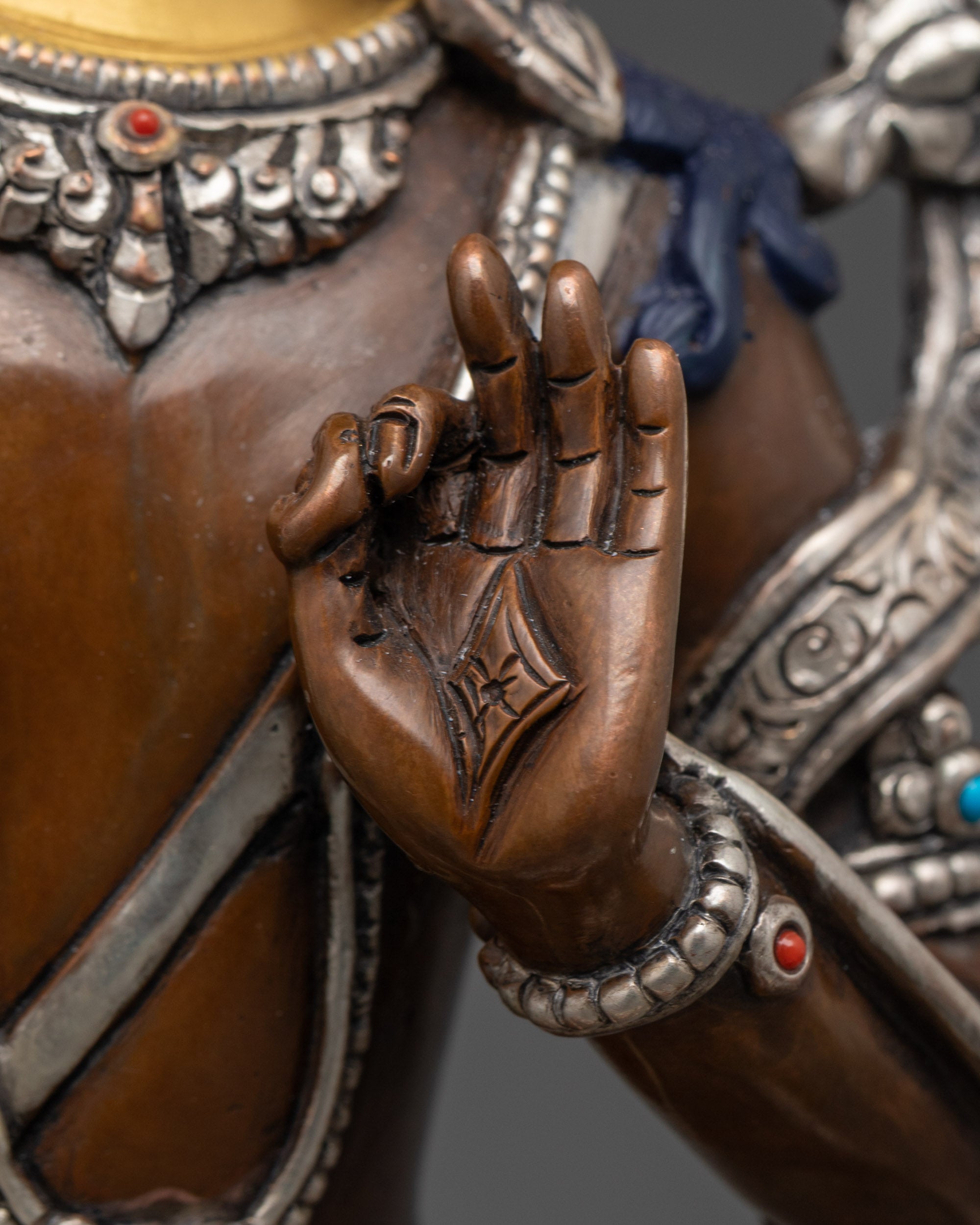 Shop Oxidized Manjushri Statue | Handcrafted Wisdom Deity Sculpture