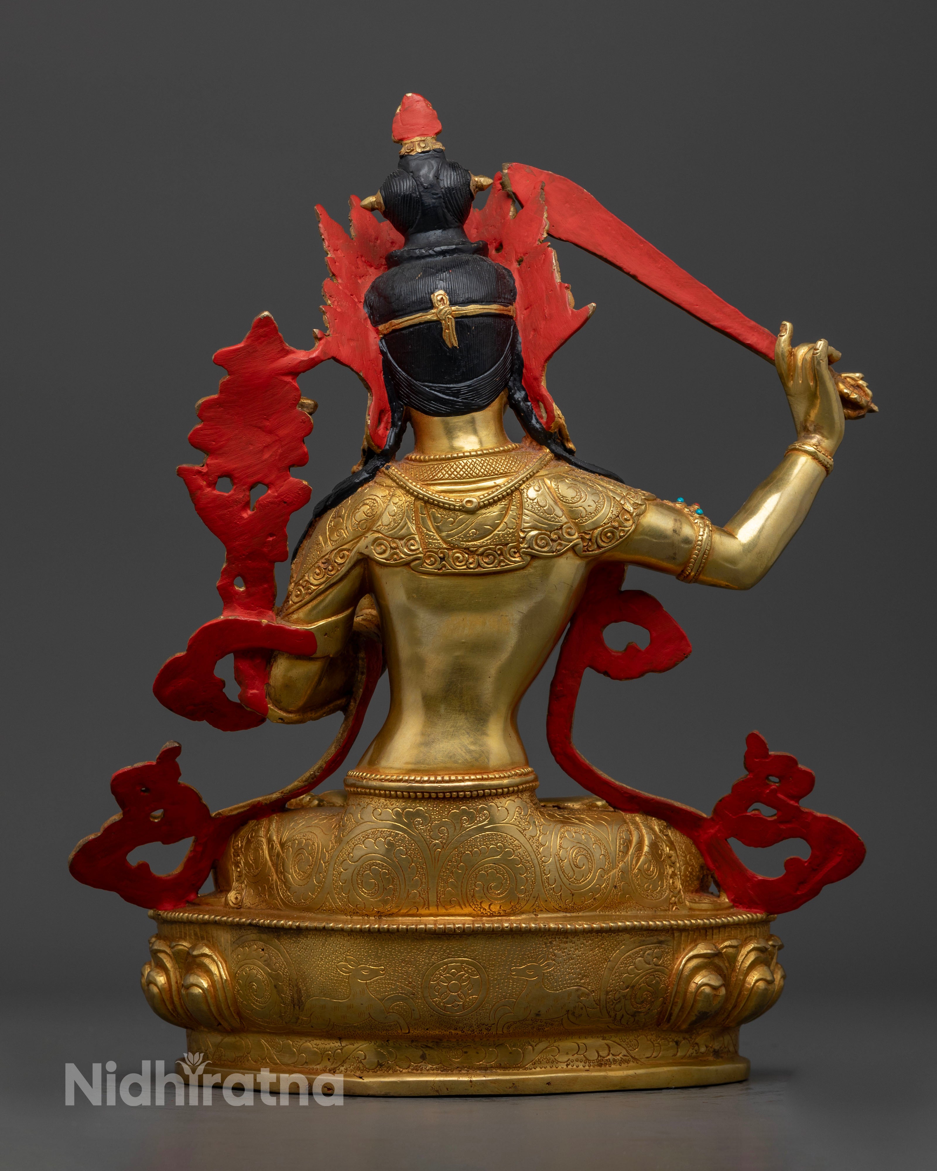 Manjughosha Mantra with This Stunning Manjushri Statue