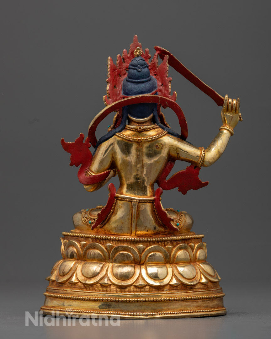 Golden Manjushri Statue | Bodhisattva of Wisdom