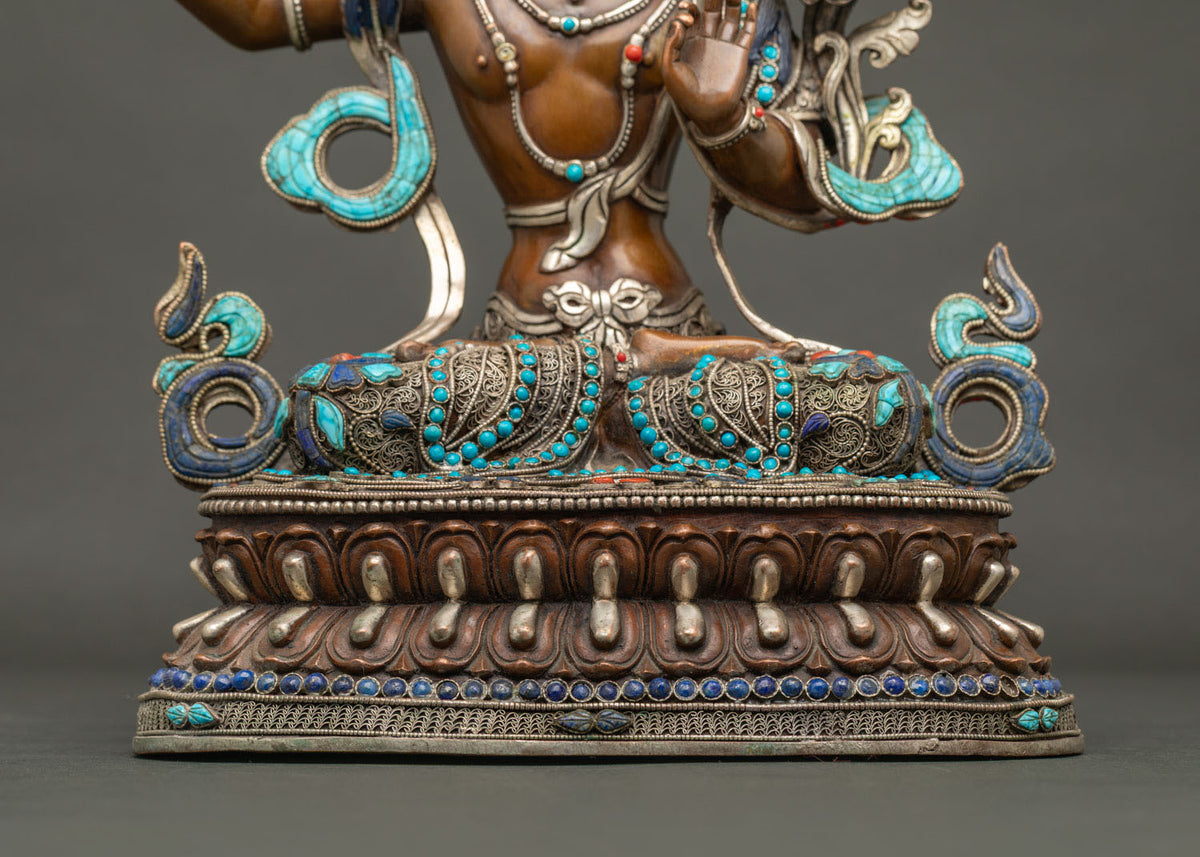 Manjushri (Jampelyang) Statue | Bodhisattva of Wisdom Figurine