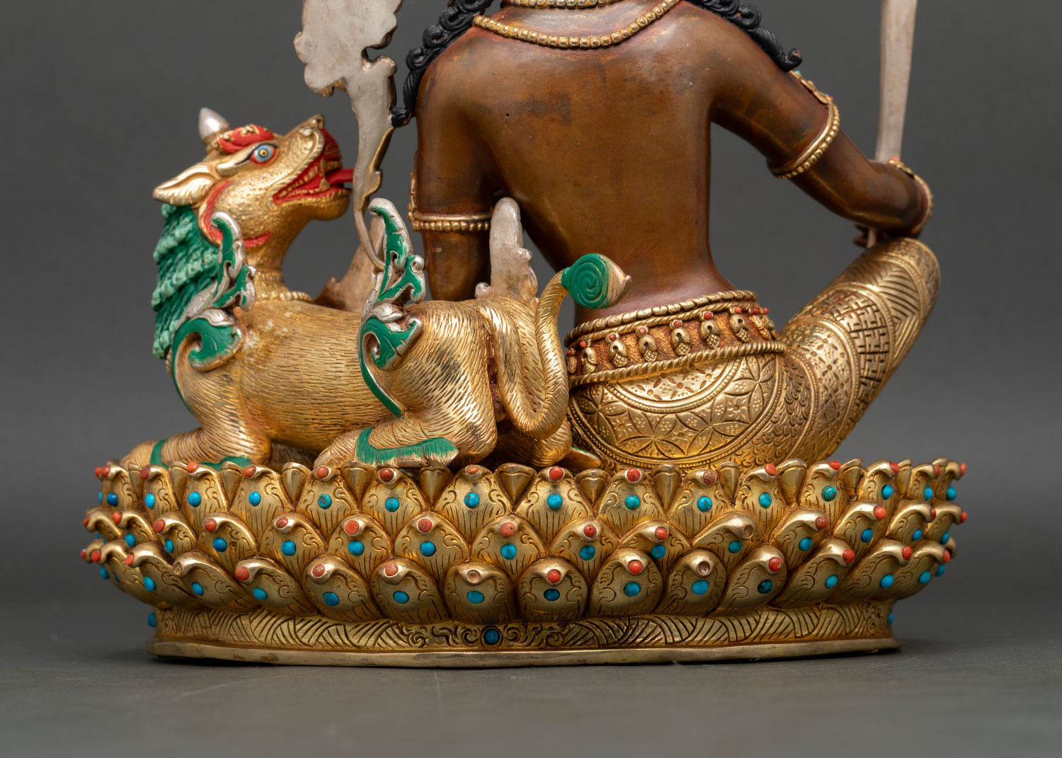Vadisingha Manjushri Statue | Oxidized Copper Sculpture Nepal