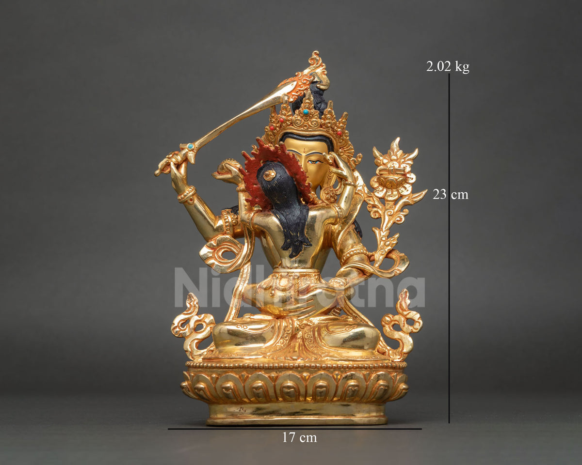 Manjushri Yab-Yum Buddhist Statue | Handcrafted Buddhist Artwork