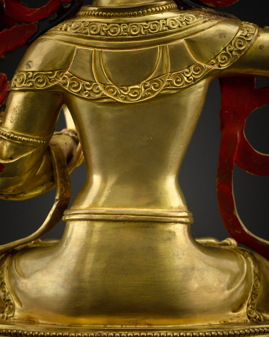 Manjushri Buddha of Wisdom Statue | Traditional Knowledge Buddha