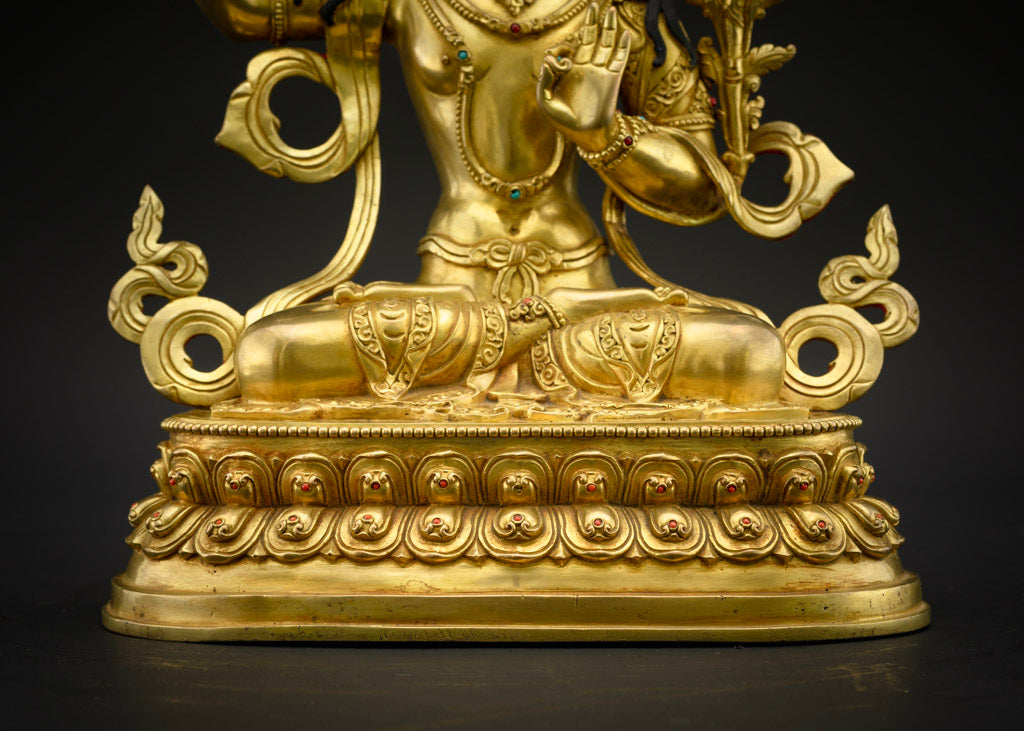 Manjushri Buddha of Wisdom Statue | Traditional Knowledge Buddha