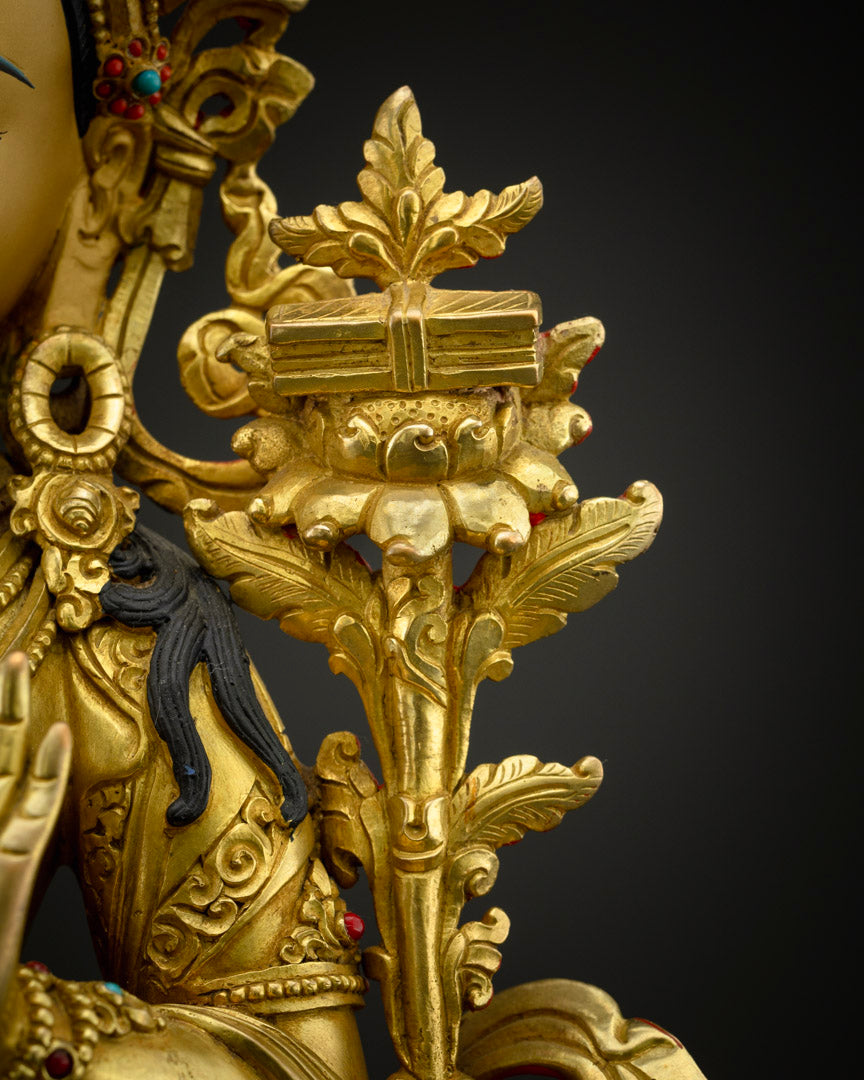 Manjushri Buddha of Wisdom Statue | Traditional Knowledge Buddha