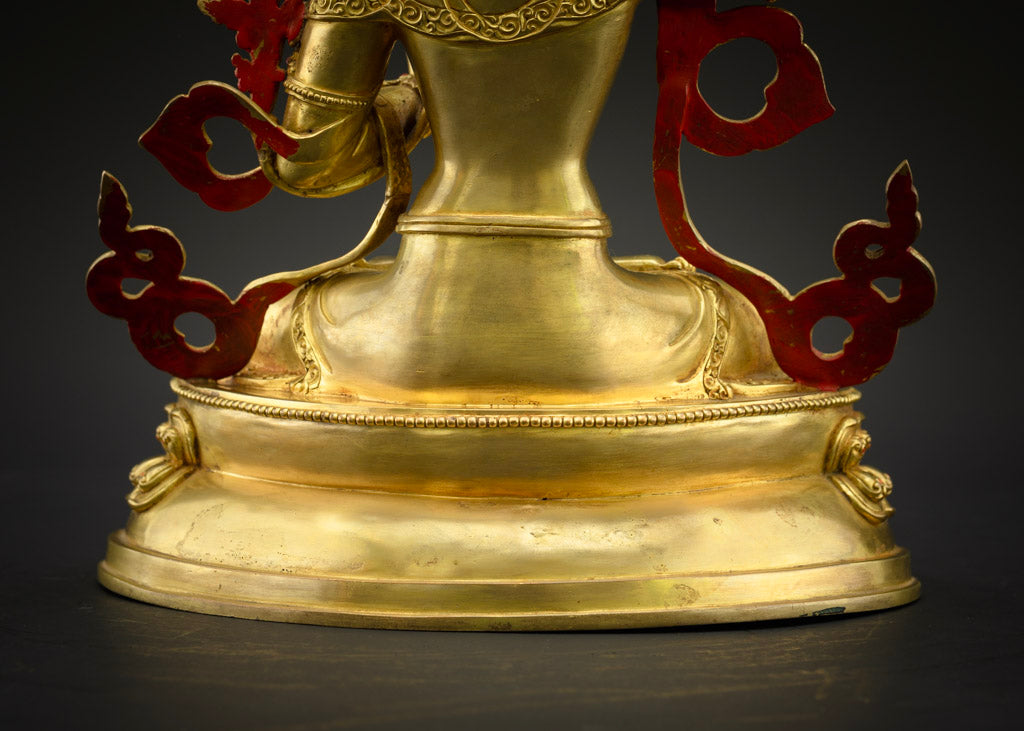 Manjushri Buddha of Wisdom Statue | Traditional Knowledge Buddha
