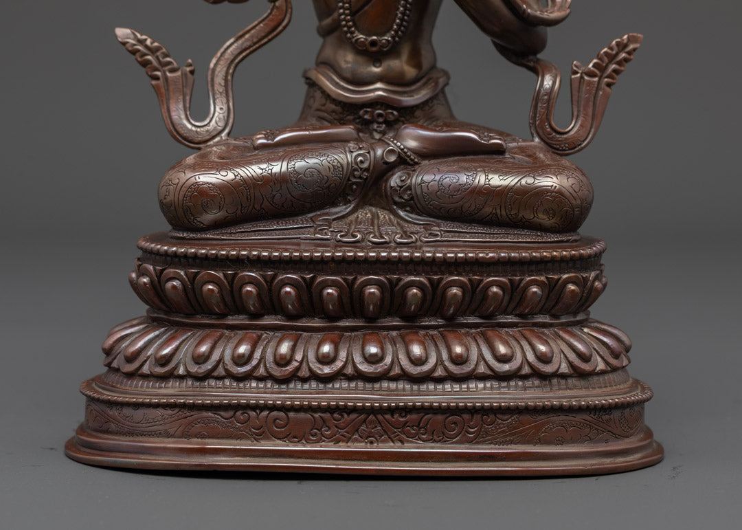 Manjushri Statue | Traditional Nepalese Artwork