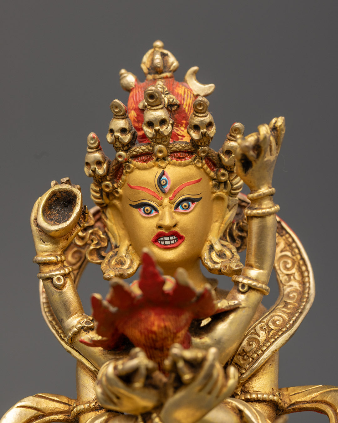 Tibetan Buddhist Chakrasambhara Statue | Traditional Sacred Art