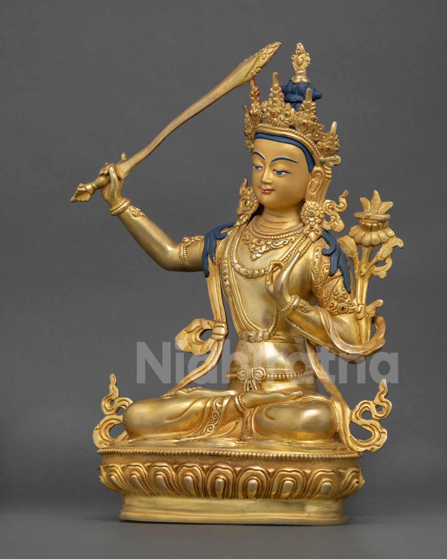 Sacred Manjushree Statue - Bodhisattva of Transcendent Wisdom