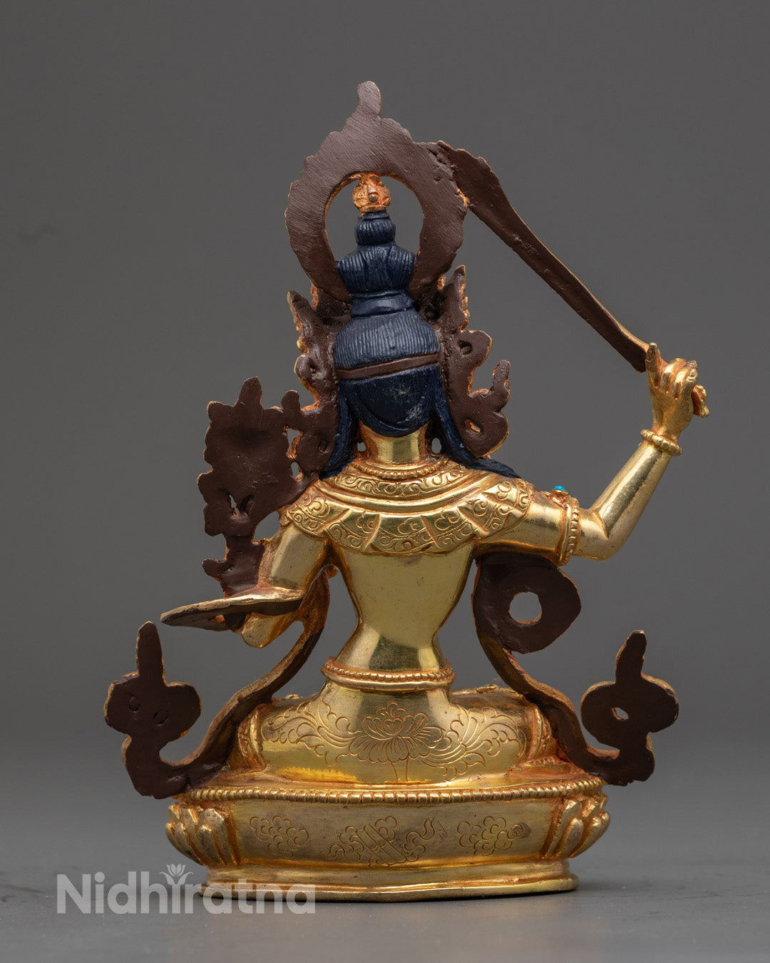 Golden Manjushri Buddha Statue