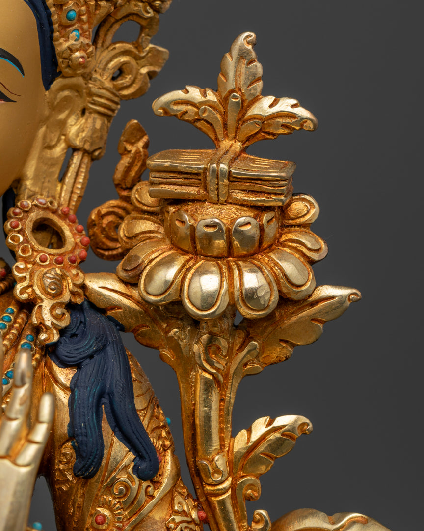 The flower of Manjushree statue