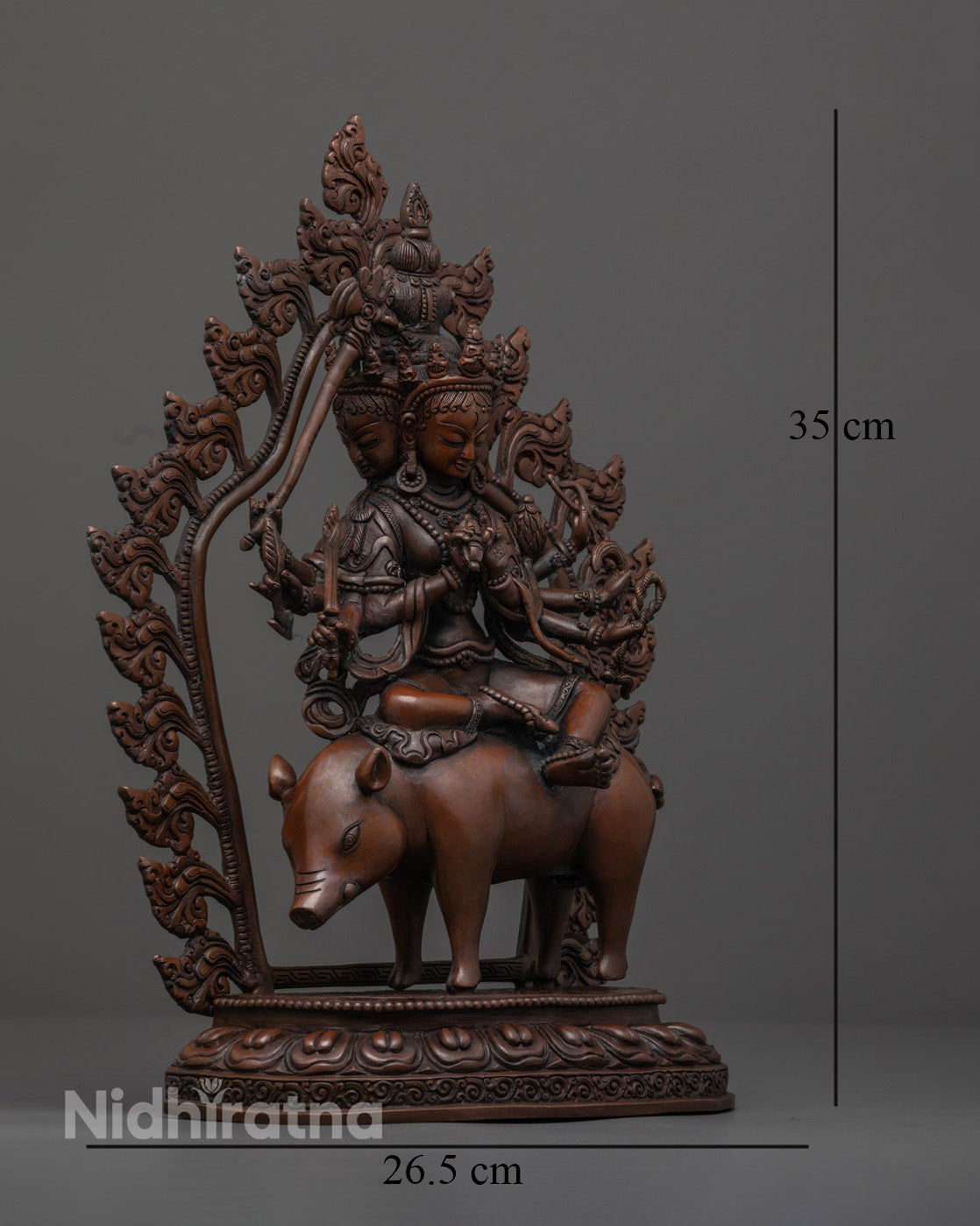 Oxidized Marichi Statue | Handcrafted Nepalese Buddhist Art