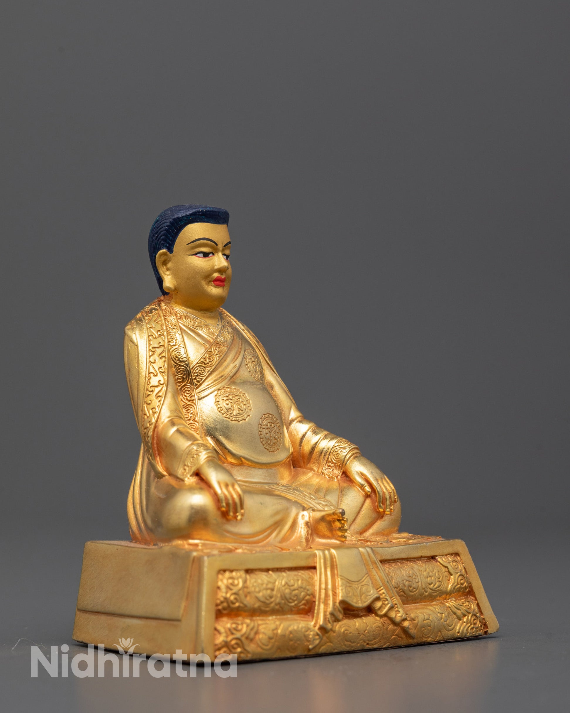 Authentic Marpha Lama Statue | Traditional Buddhist Copper Art