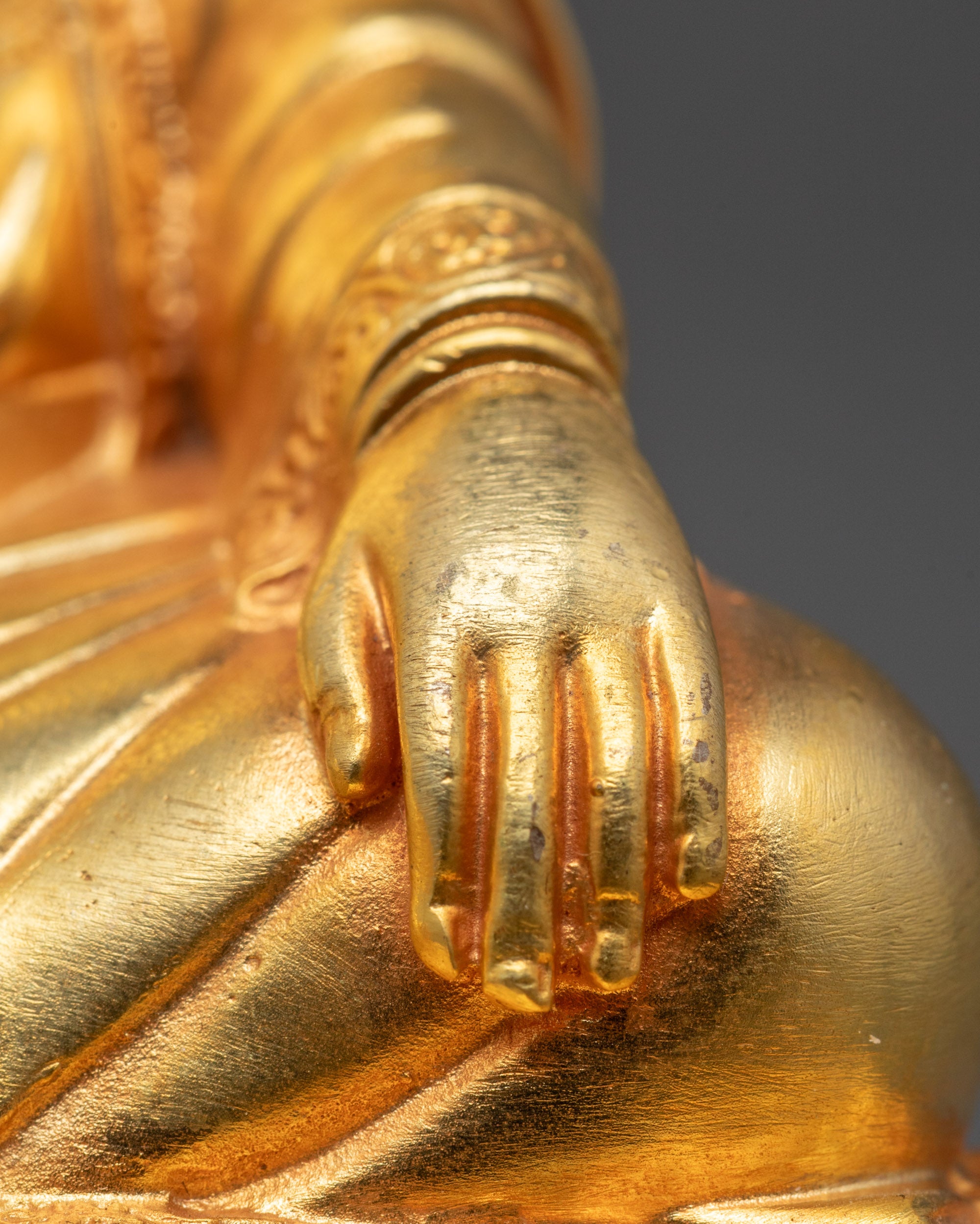 Authentic Marpha Lama Statue | Traditional Buddhist Copper Art