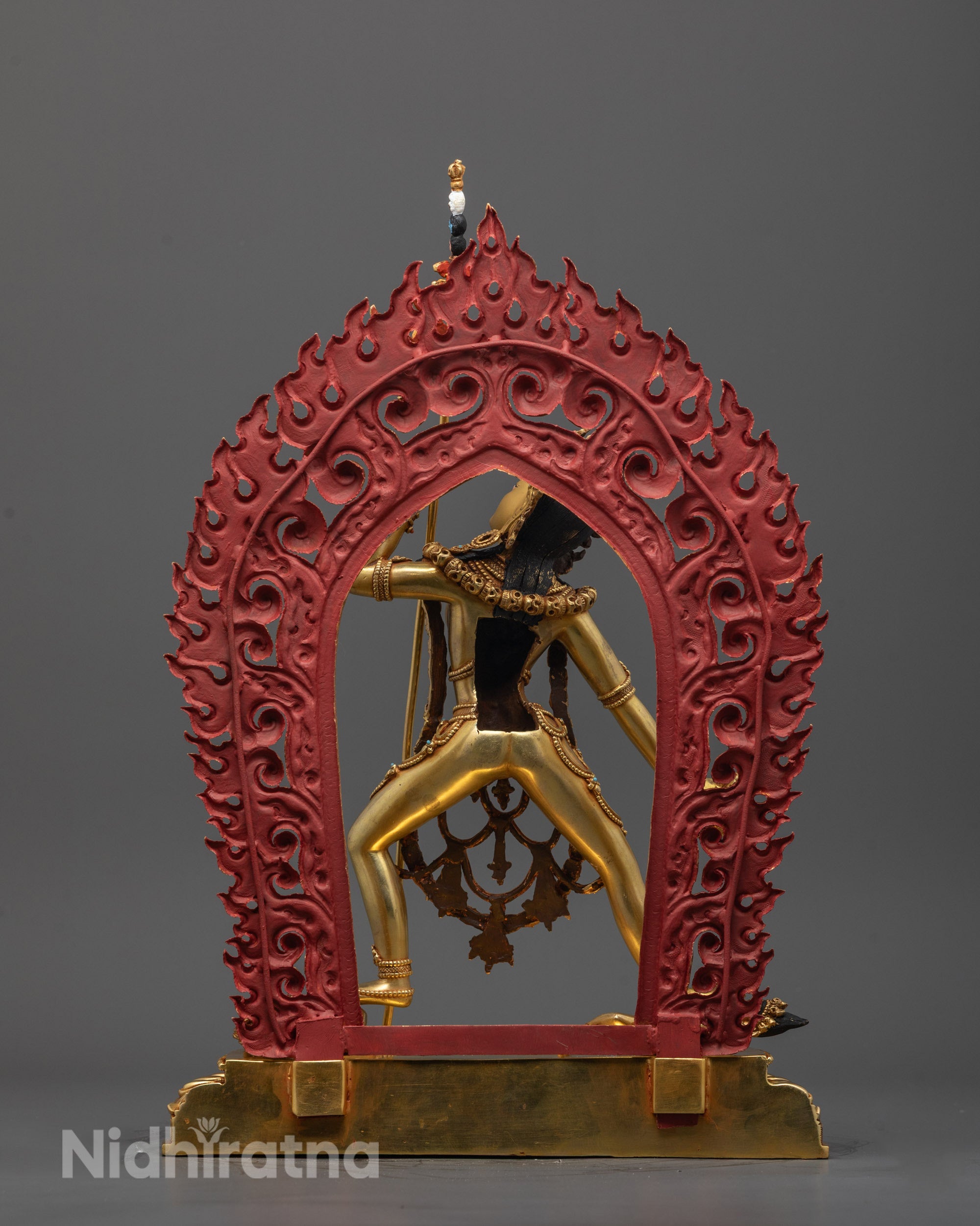 Master artisan from Patan Nepal creating Vajrayogini statue using ancient techniques
