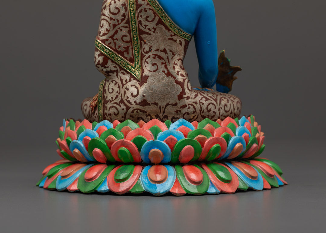 Blue Healing Medicine Buddha Statue | Spiritual Healing