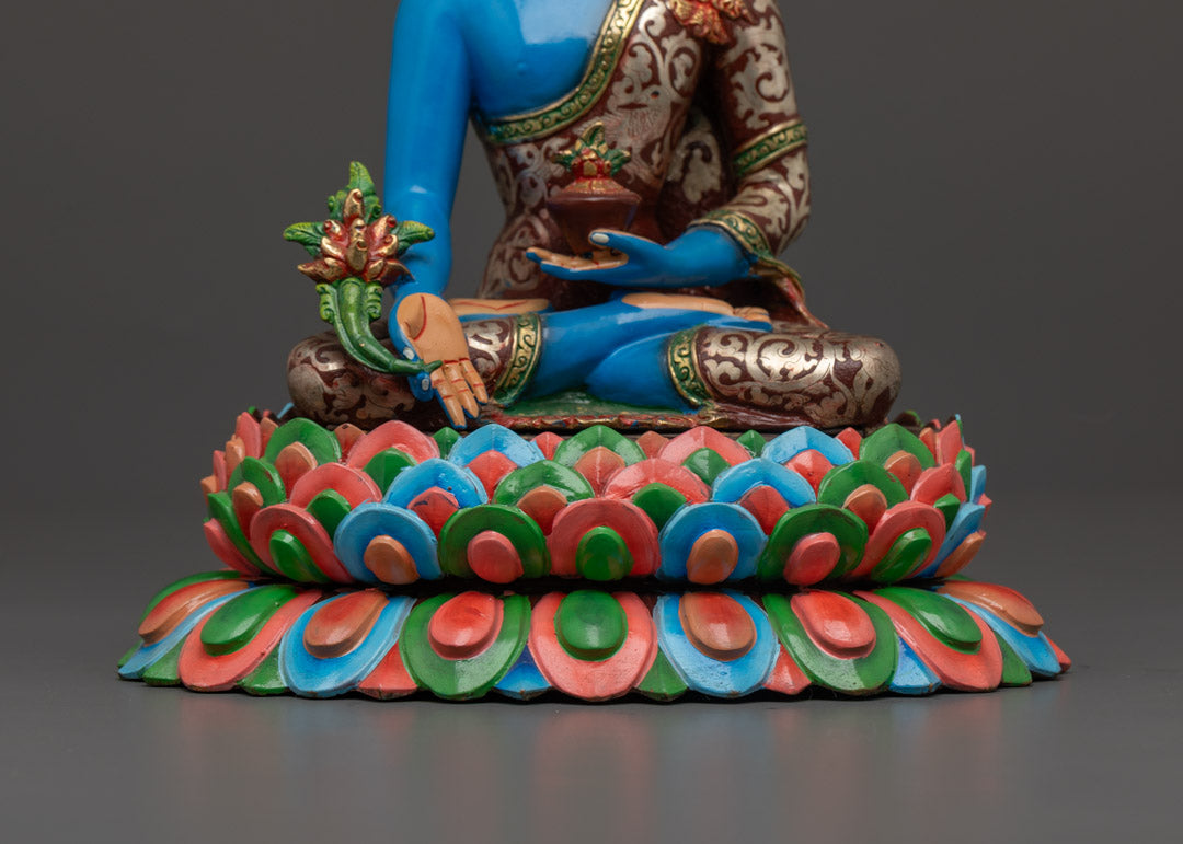 Blue Healing Medicine Buddha Statue | Spiritual Healing