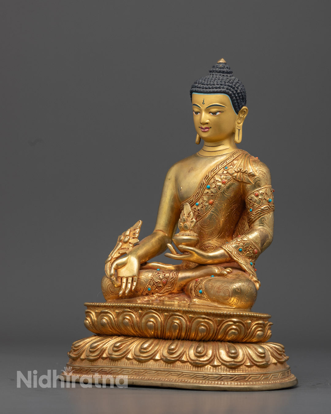 Handcrafted Medicine Buddha Statue from Nepal