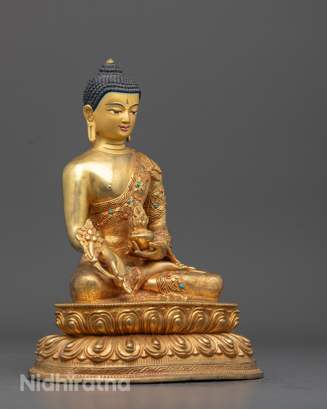 Handcrafted Medicine Buddha Statue from Nepal