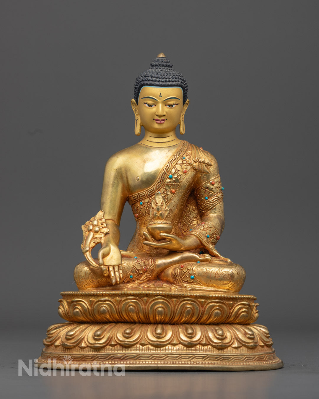 Handcrafted Medicine Buddha Statue from Nepal
