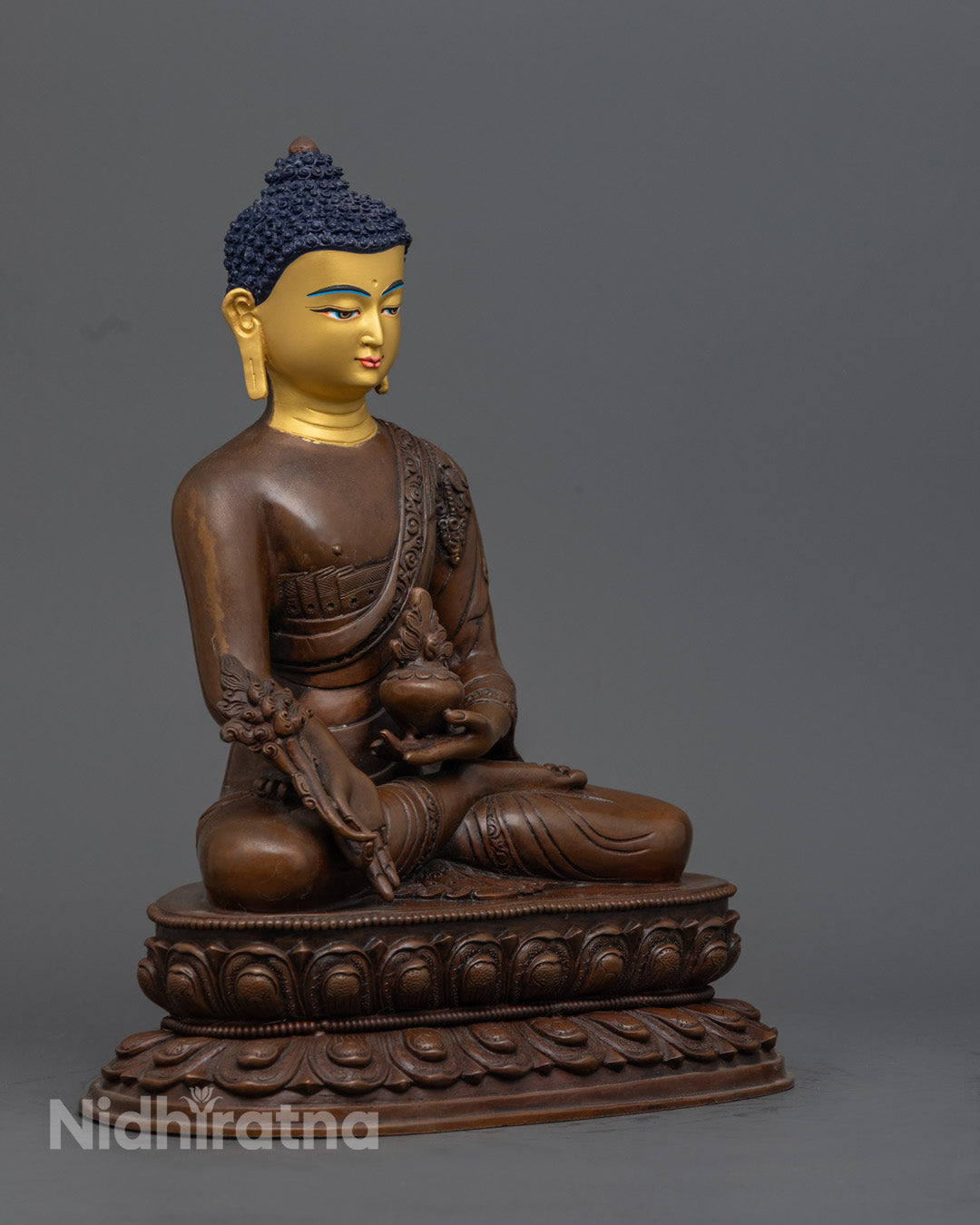 Bhaisajyaguru (Medicine Buddha) Statue | Handmade in Nepal