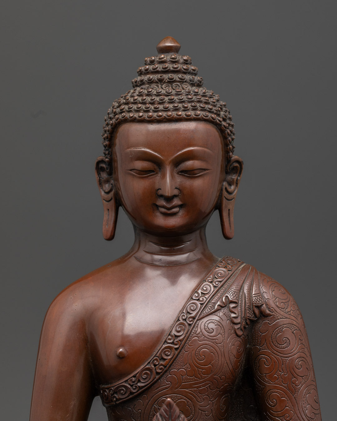 Medicine Buddha Statue | Handcrafted Oxidized Copper Sculpture