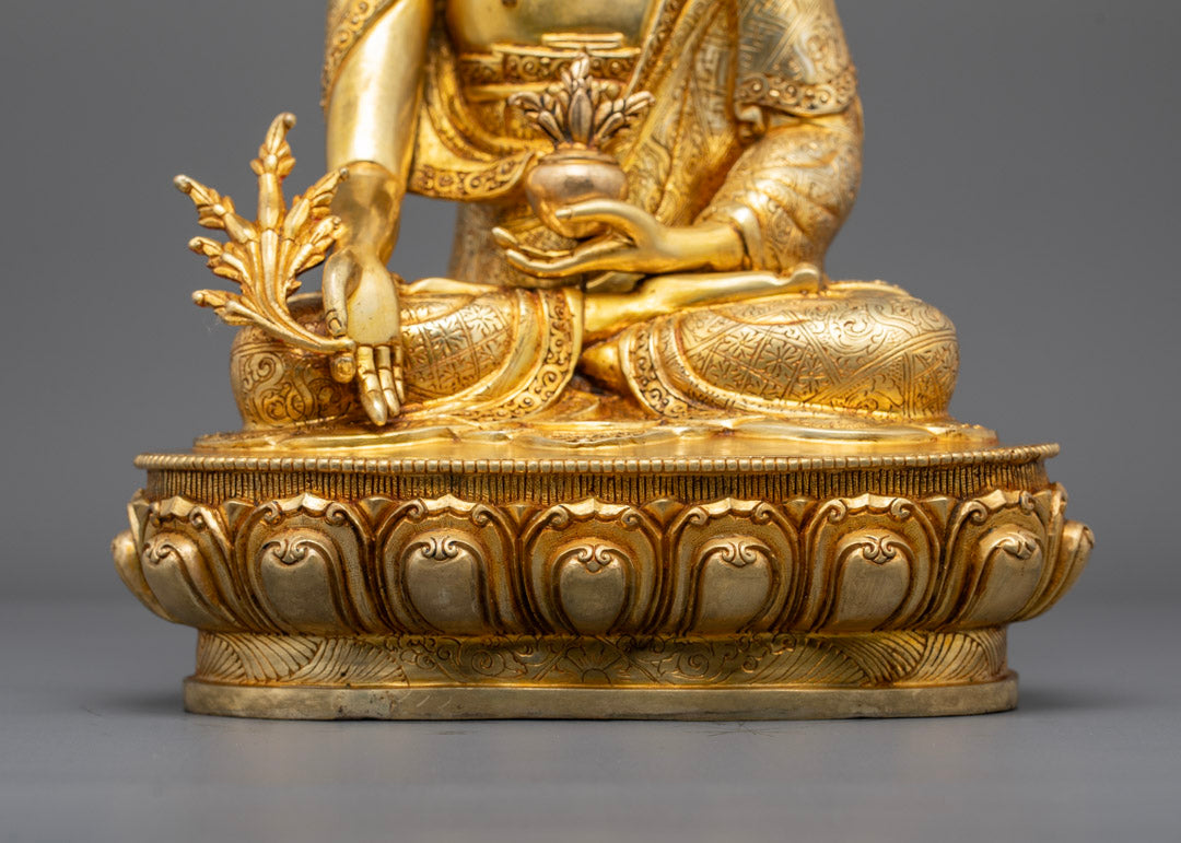Medicine Buddha Healing Statue | Traditional Nepali Statue