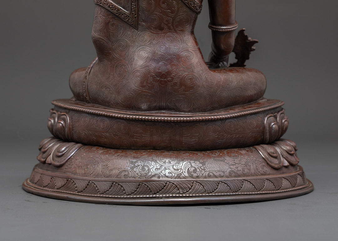 Oxidized Copper Medicine Buddha Statue