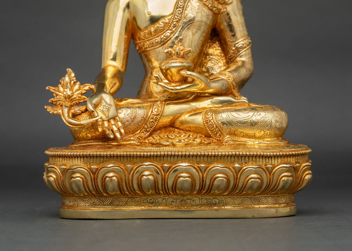 Medicine Buddha Statue | Healing Buddha for Altar and Decor