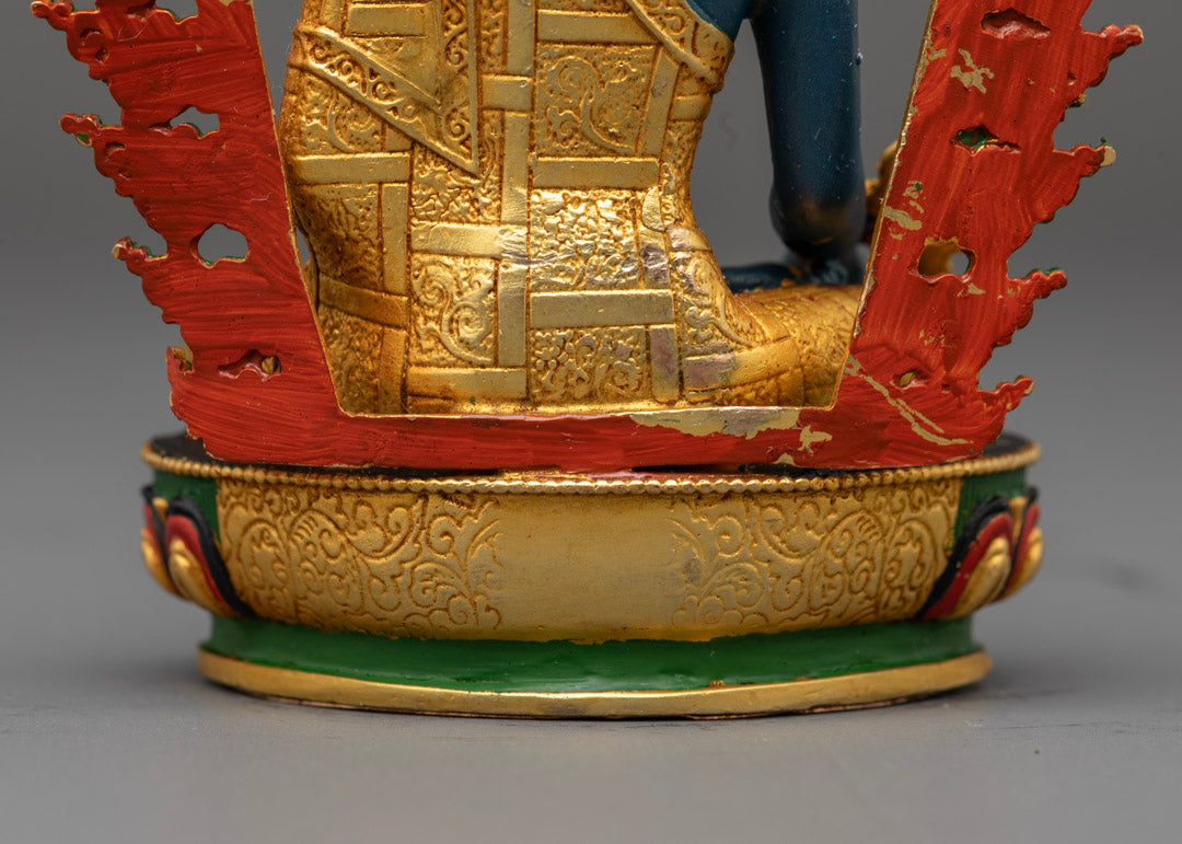 Healing Medicine Buddha Sculpture | Traditional Healing Energy Decor