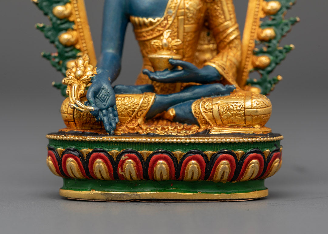 Healing Medicine Buddha Sculpture | Traditional Healing Energy Decor