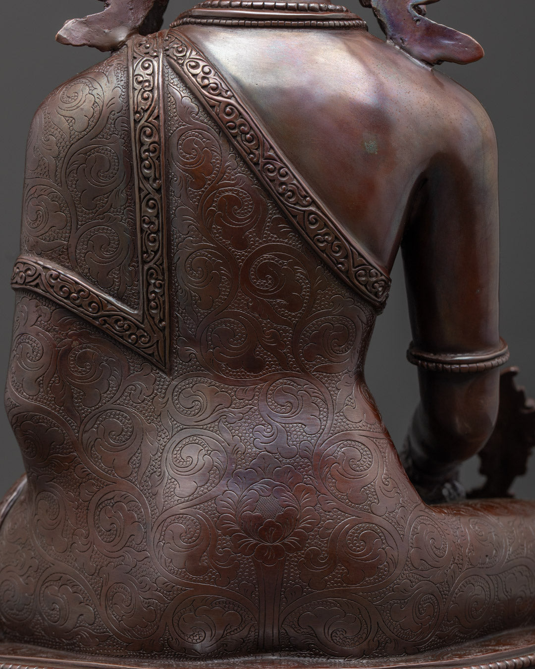 Oxidized Copper Medicine Buddha Statue