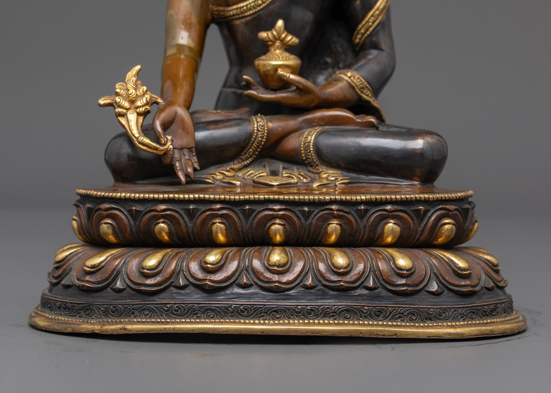Crown Medicine Buddha Statue | An Emblem of Healing Majesty