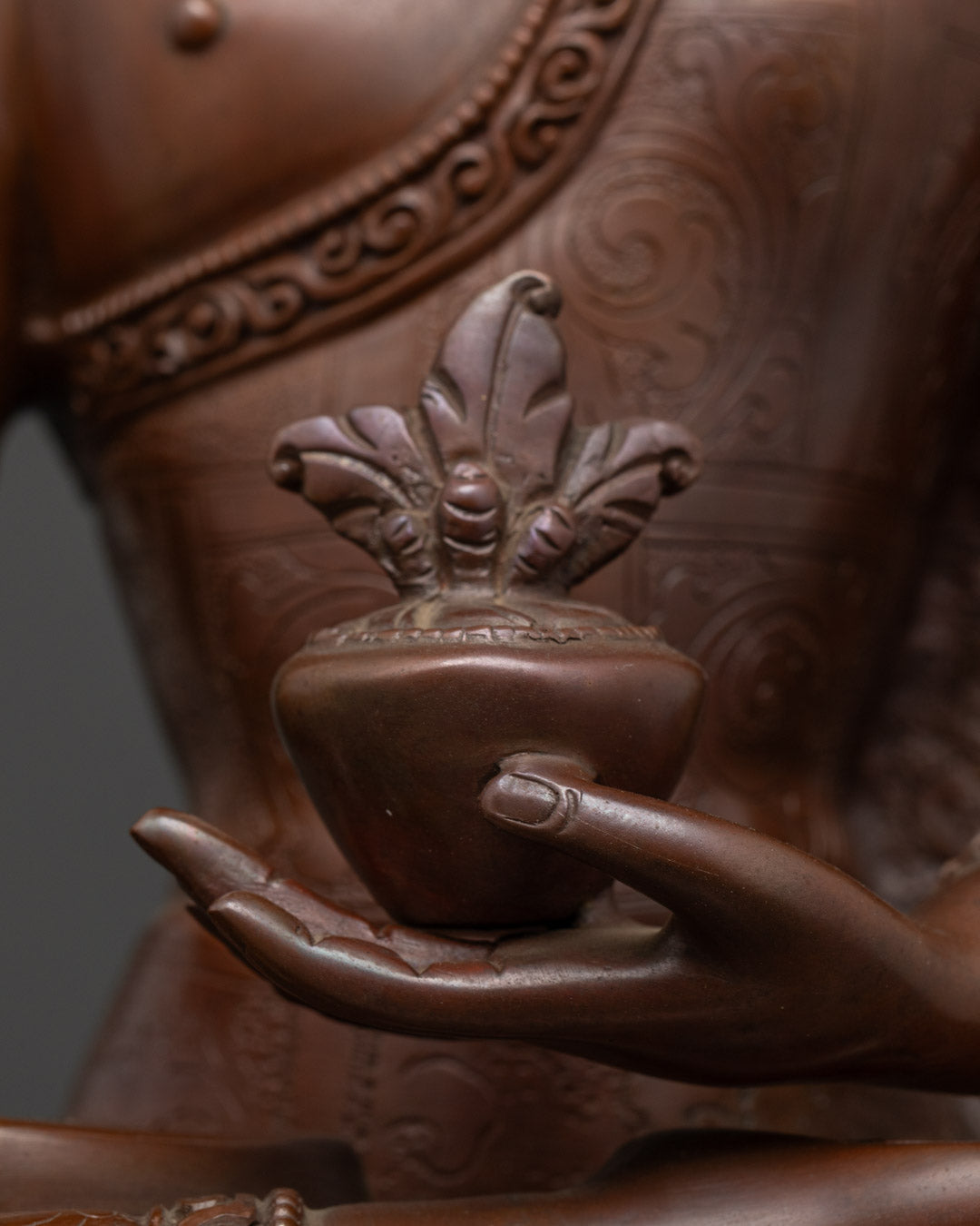 Traditionally Crafted Oxidized Medicine Buddha Statue