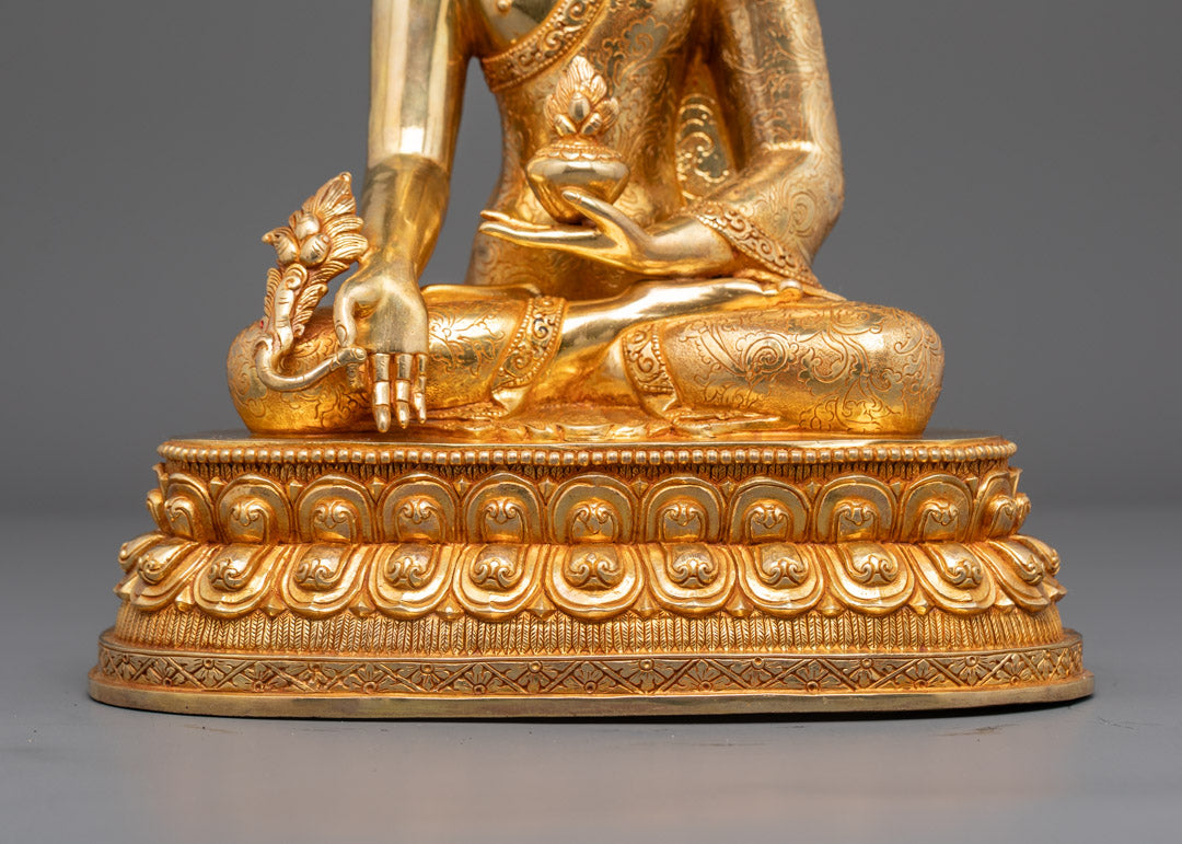 Bhaisajyaguru Healing Buddha Statue | Tibetan Buddhist Artwork