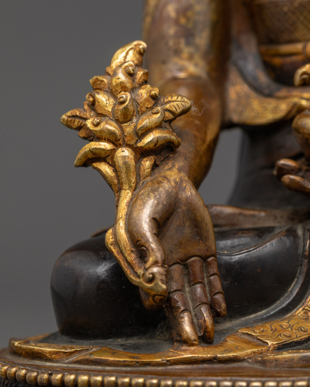Tibetan Oxidized Medicine Buddha Statue | Healing Buddha