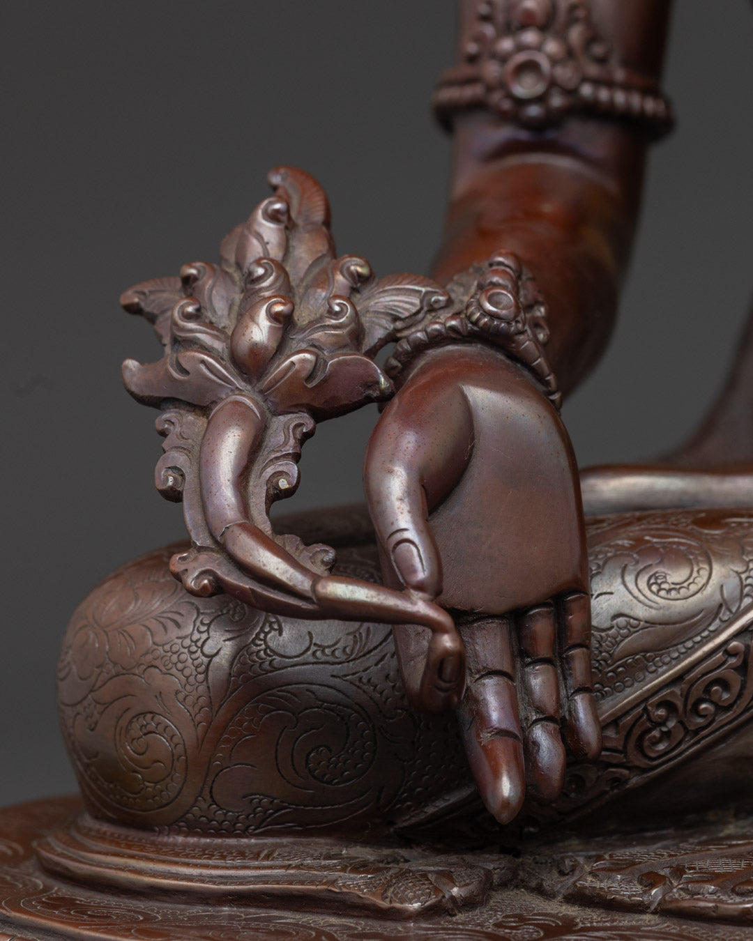Oxidized Copper Medicine Buddha Statue