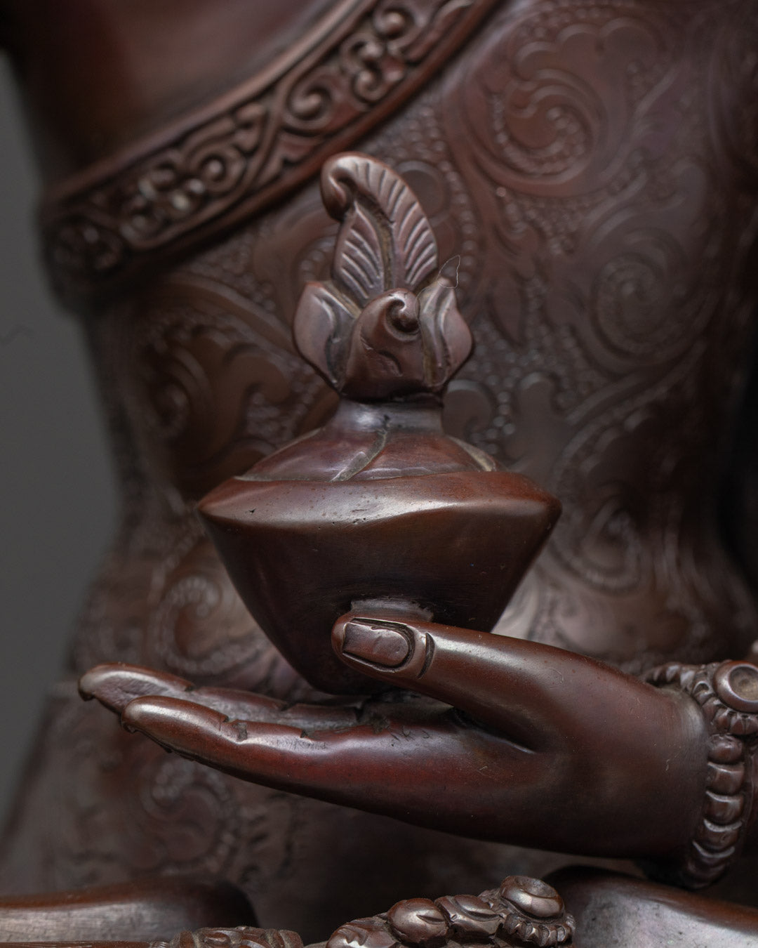 Oxidized Copper Medicine Buddha Statue