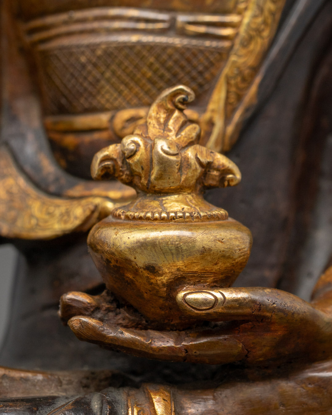 Tibetan Oxidized Medicine Buddha Statue | Healing Buddha