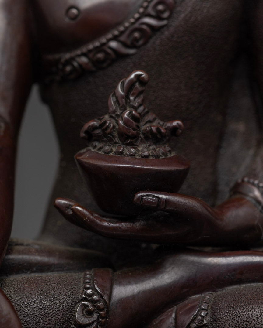 Oxidized Medicine Buddha Statue | Meditation Statue