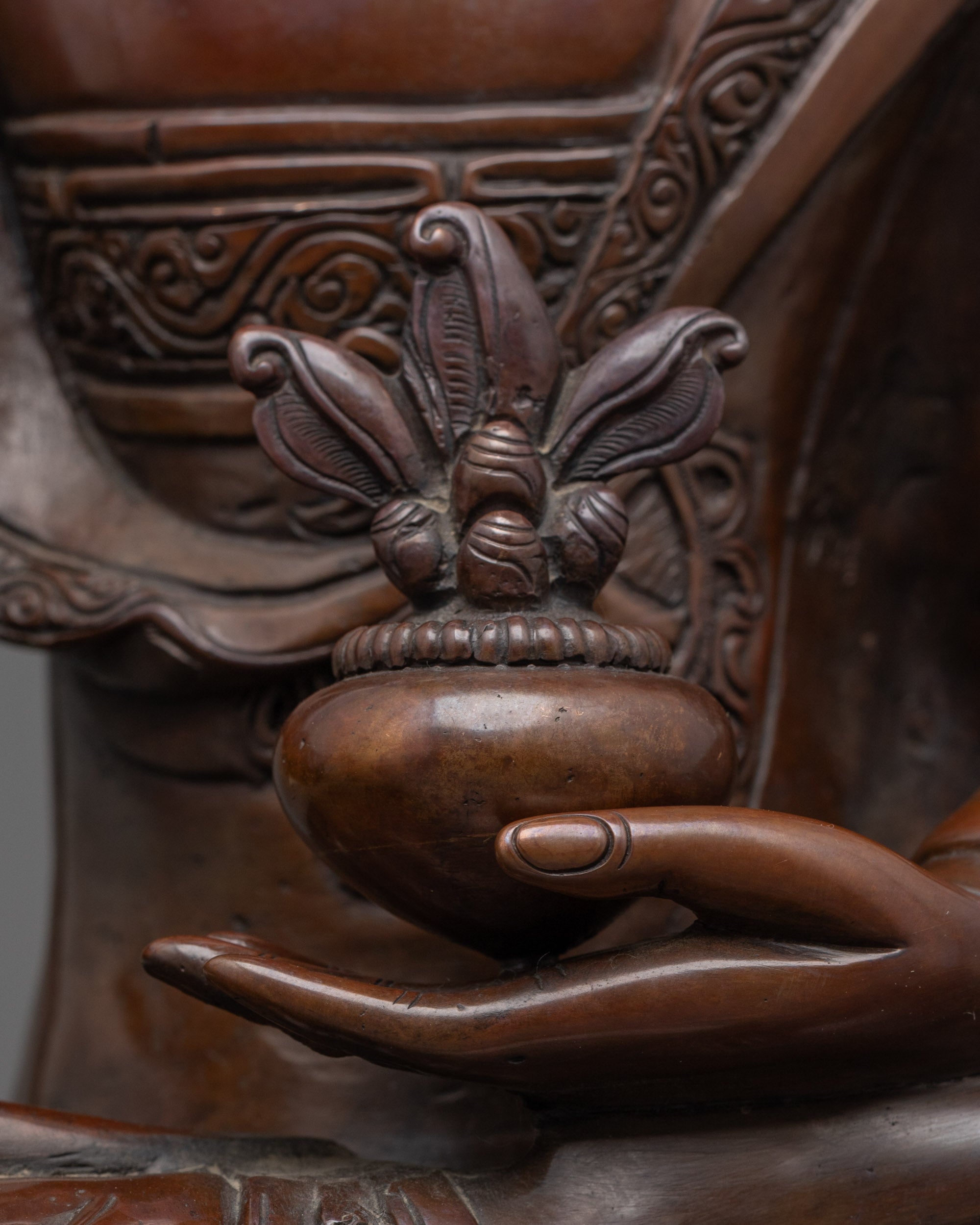Oxidized Medicine Buddha Statue | Healing Bhaisajyaguru Sculpture