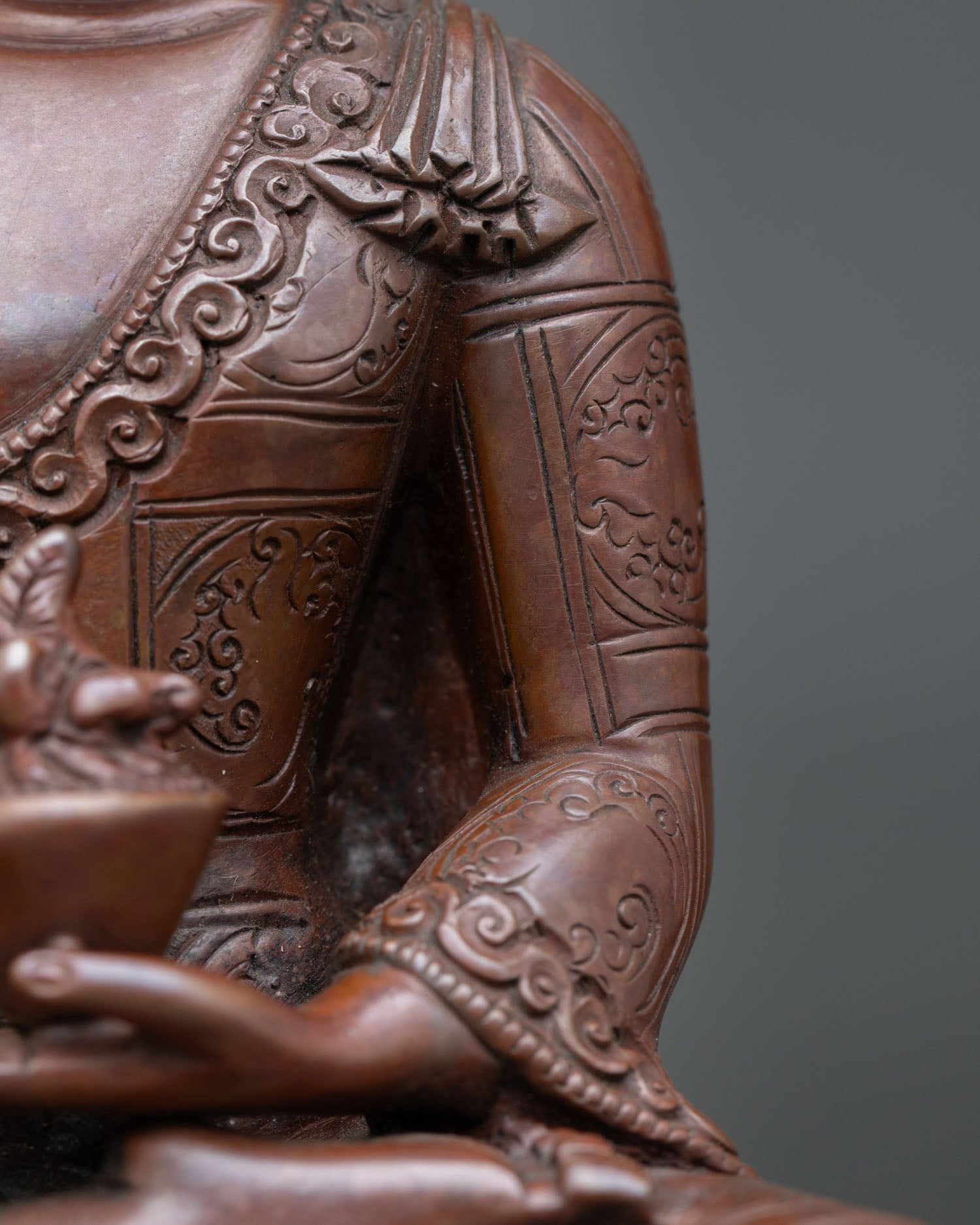 Medicine Buddha Statue | Oxidized Copper Statue from Nepal