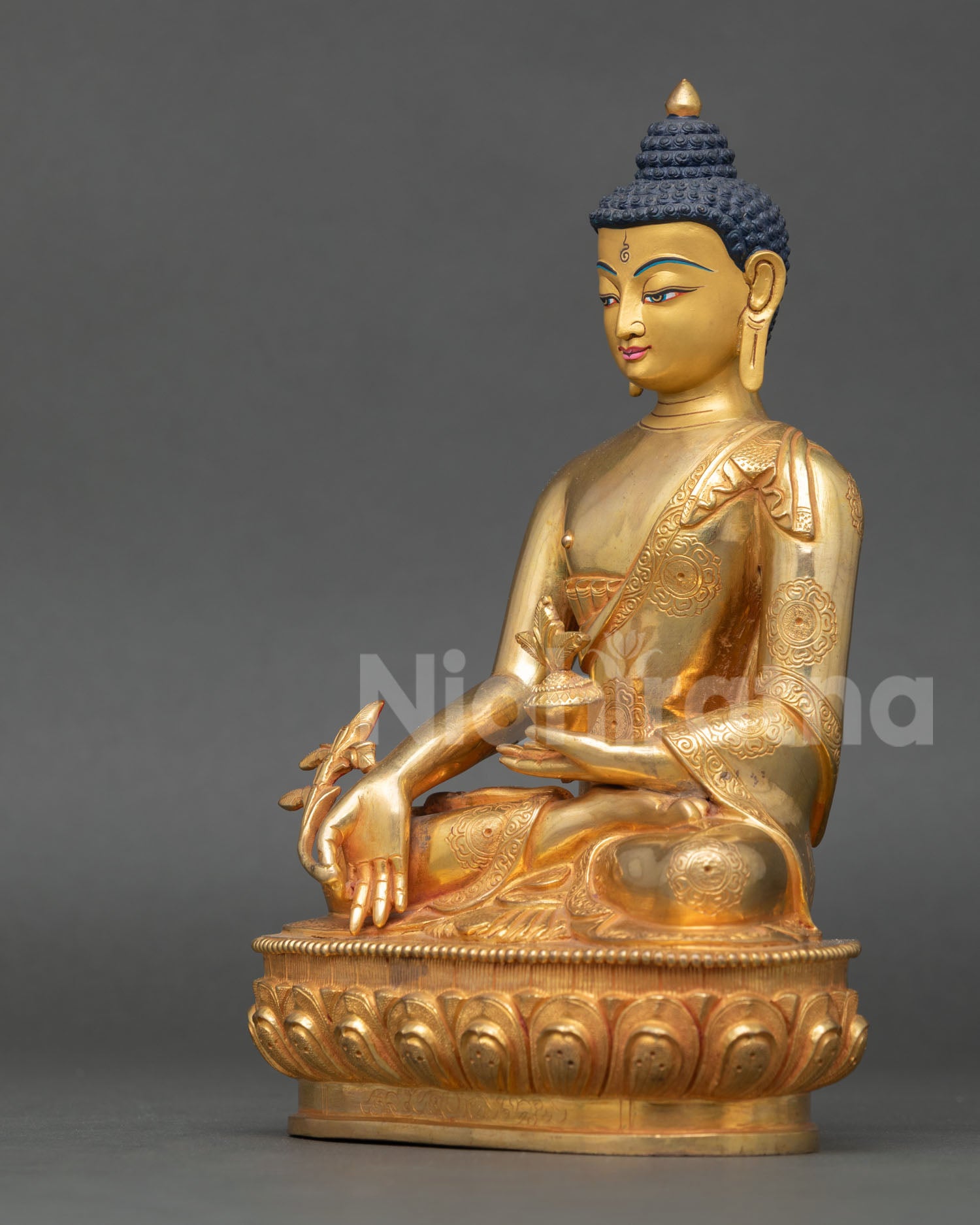 Buddhist Medicine Buddha Statue | Handcrafted in Nepal